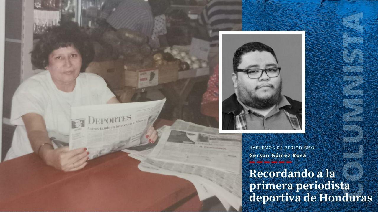 Imagen de Alicia Caron Mondragón, la primera mujer en hacer periodismo de deportes en Honduras