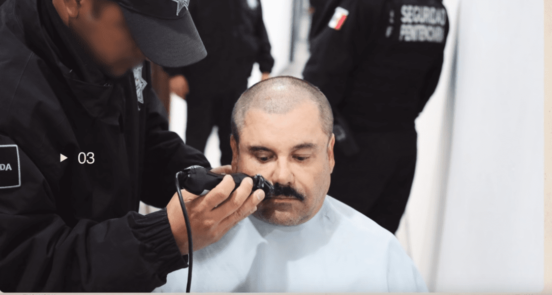Imagen de Rapado y cabizbajo, revelan vídeo inédito de El Chapo Guzmán tras ser extraditado