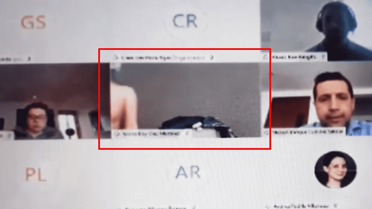 Imagen de Captan a funcionaria colombiana desnuda en plena sesión virtual, el vídeo provoca polémica