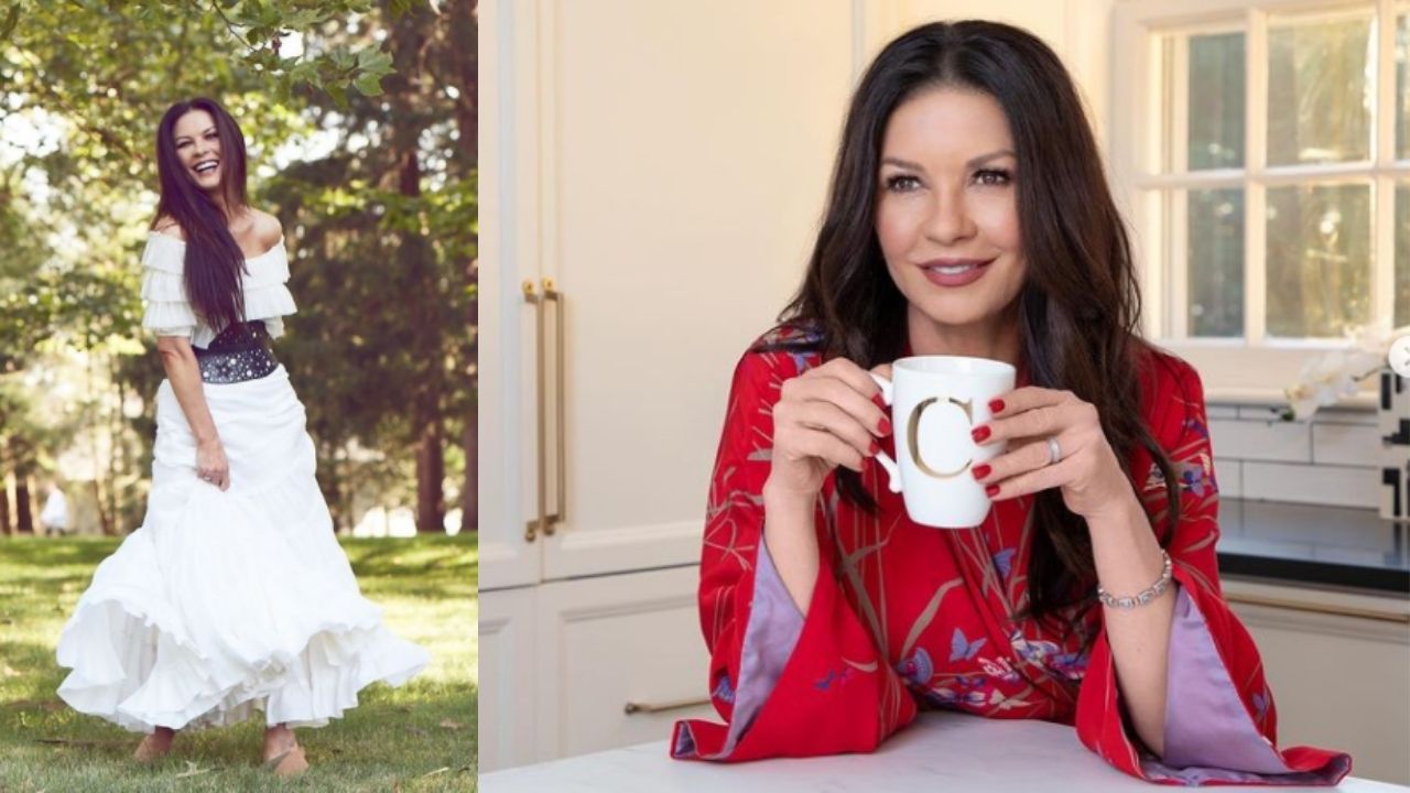 Imagen de Catherine Zeta Jones muestra flexibilidad y un escultural cuerpo a sus 51 años ¡Mira el video!