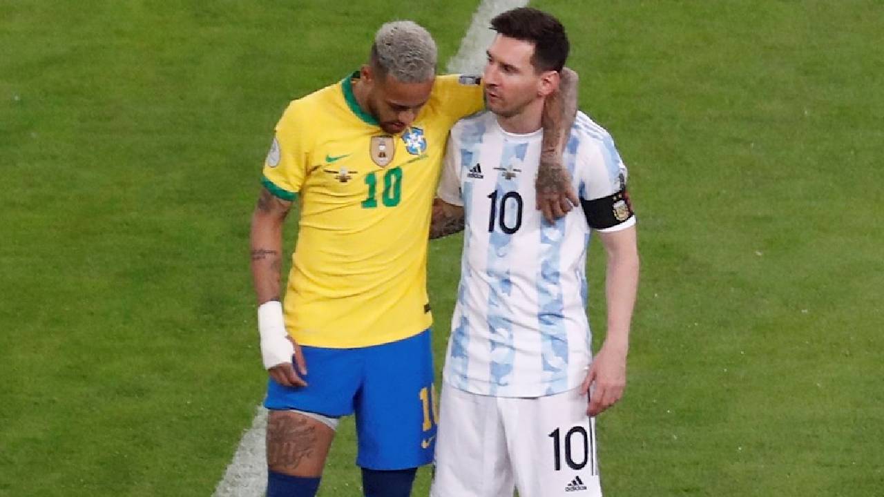 Imagen de Así fue el emotivo abrazo entre Neymar y Messi en la final de la Copa América