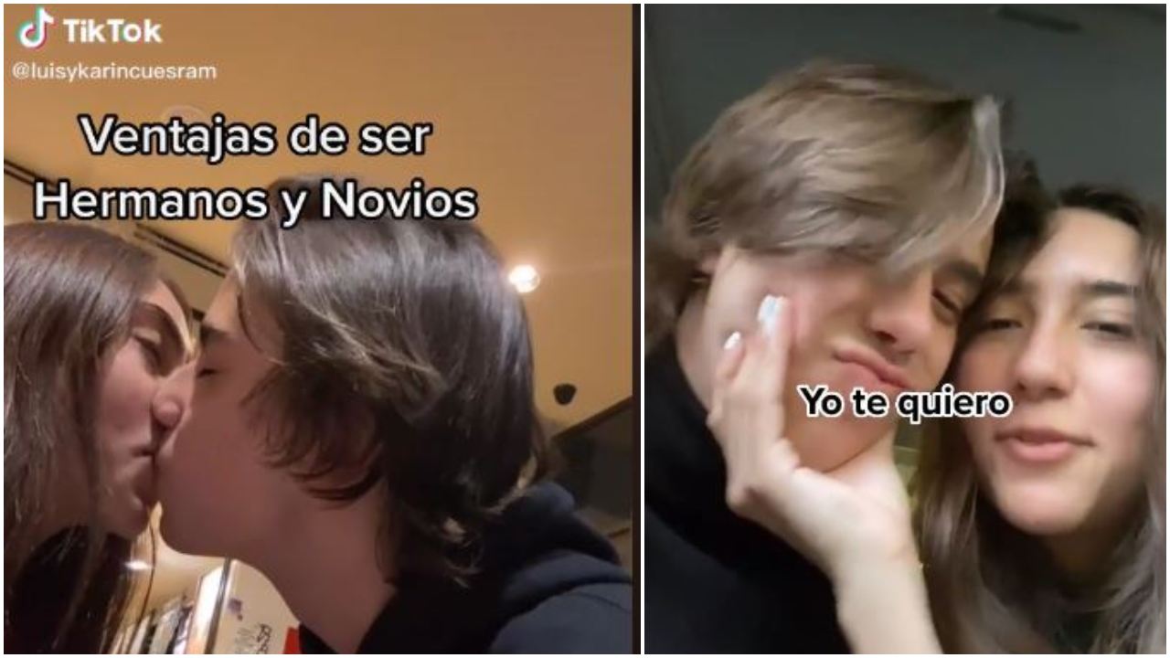 Imagen de Hermanos revelan que son novios y se viralizan en TikTok con vídeos en los que aparecen besándose