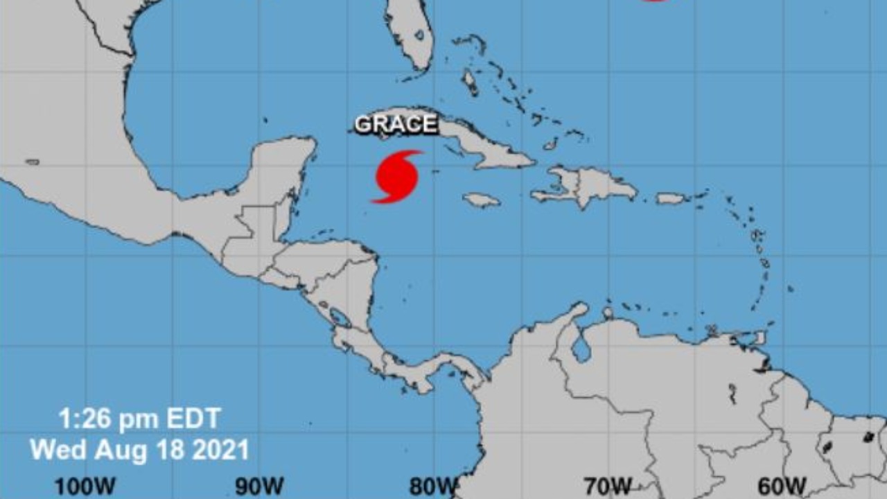 Imagen de Grace se convierte en huracán y en su trayecto amenaza con dejar lluvias en Honduras