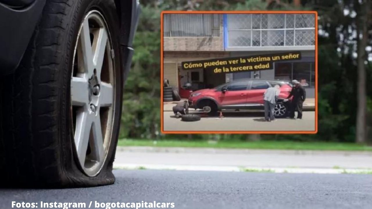 Imagen de Empleados de llantera vigilan a conductores y les punchan las llantas; así opera esta banda