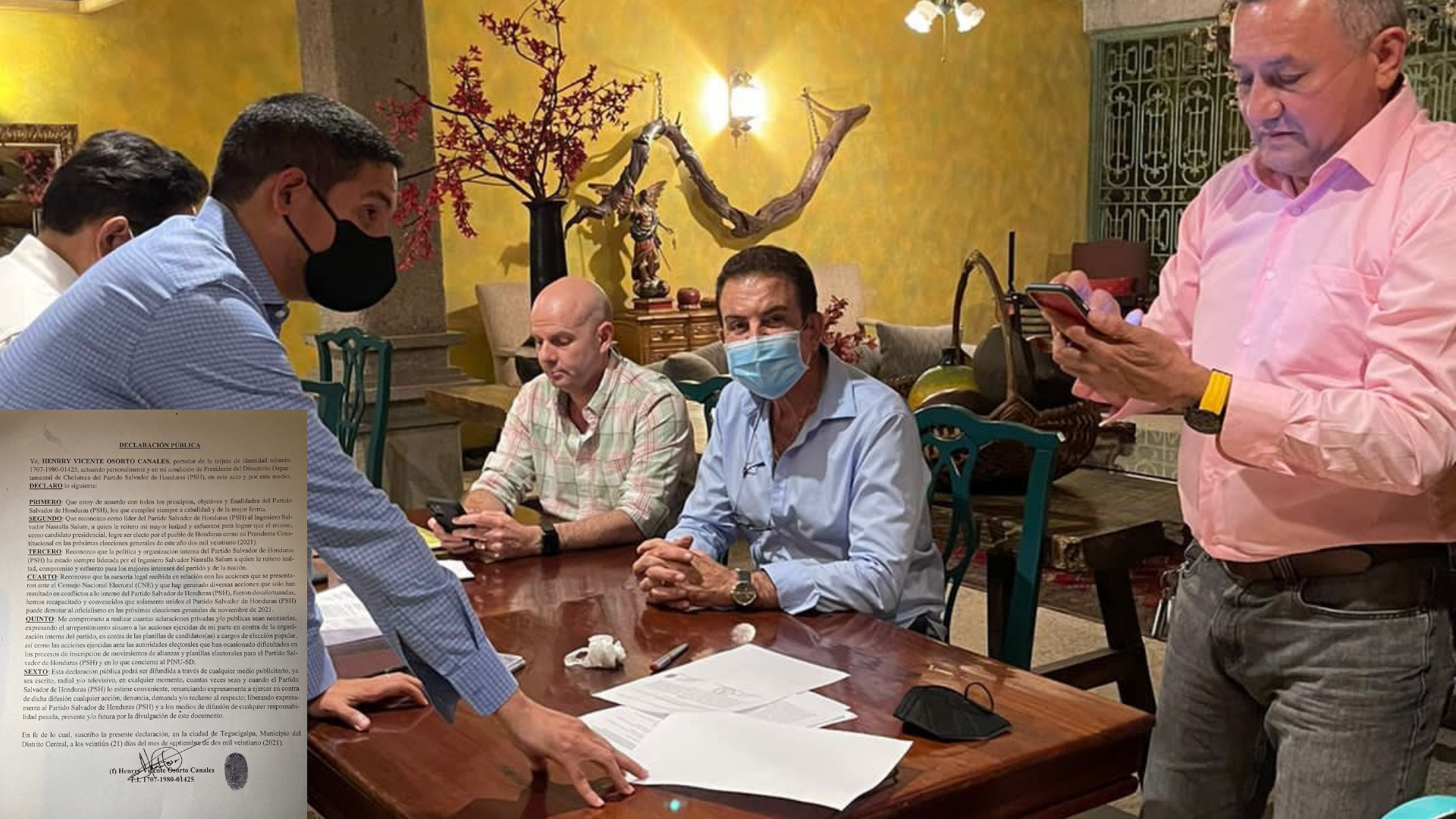 Imagen de Partido Salvador de Honduras pone fin a problemática interna y presenta ante el CNE planillas de Choluteca