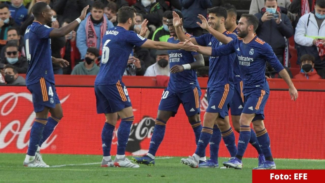 Real Madrid golea al Granada y se pone líder de LaLiga de España