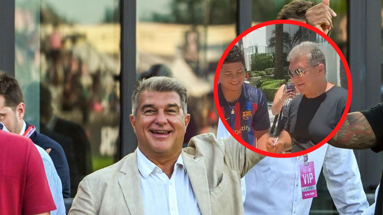 Imagen de 'Viva Honduras': El imperdible encuentro del presidente del Barcelona con catrachos en Miami