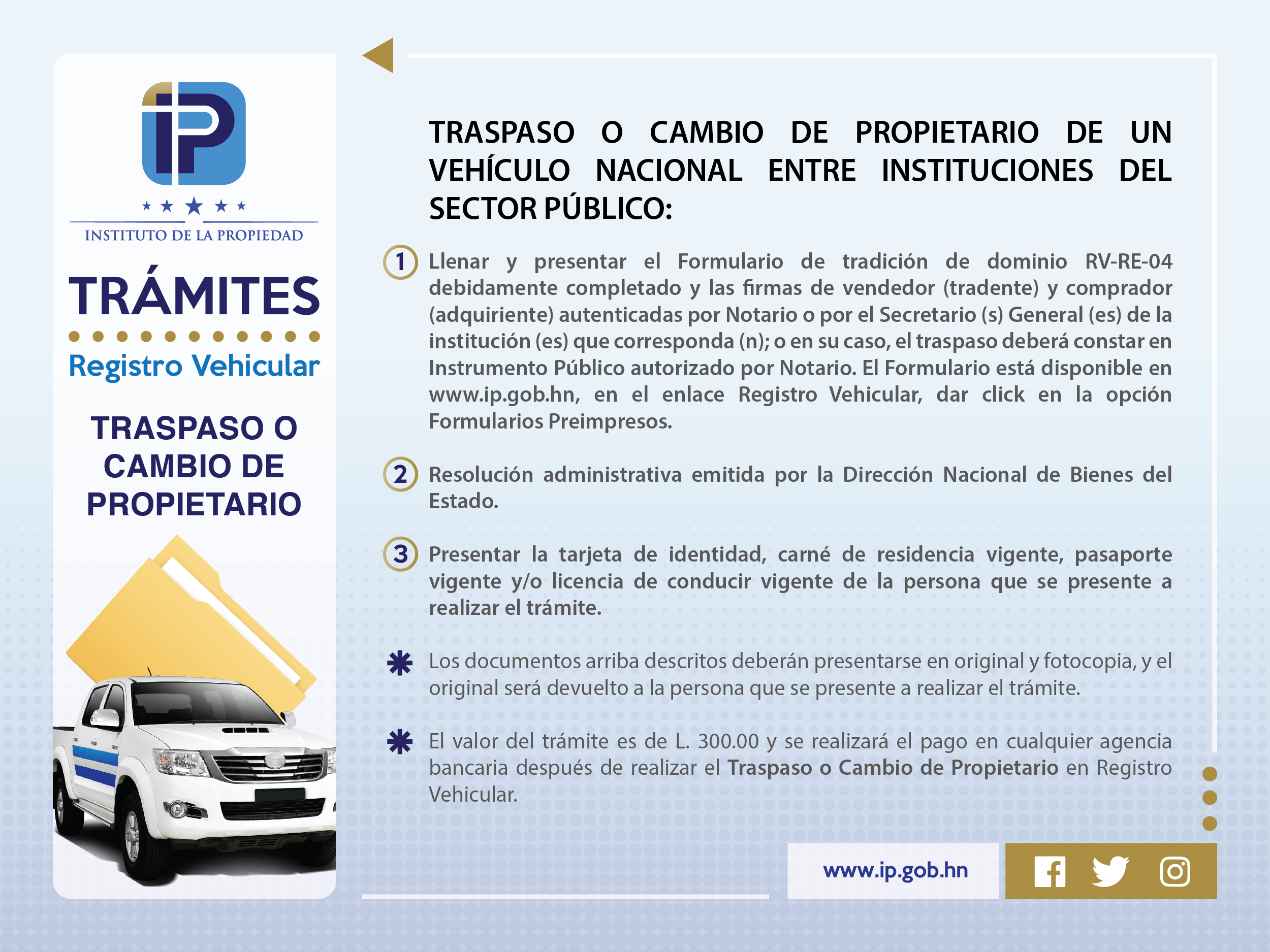 Traspaso de vehículo en Honduras