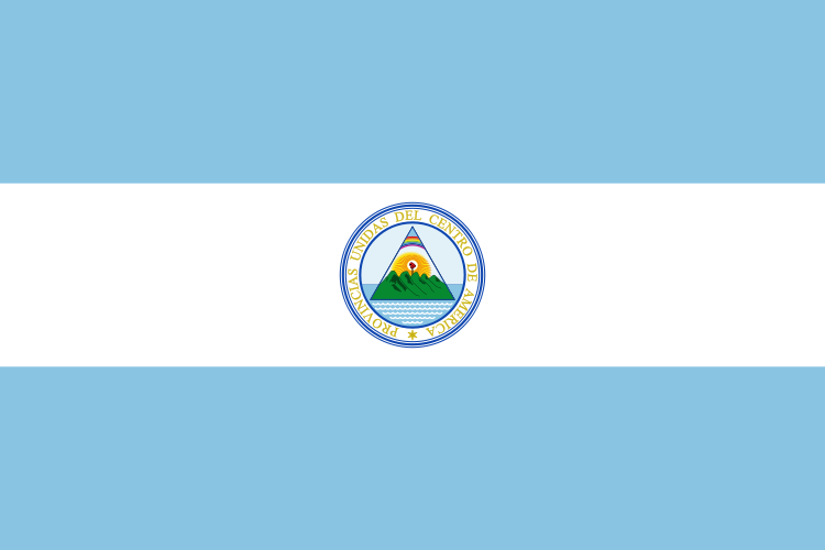 Bandera de Honduras azul turquesa