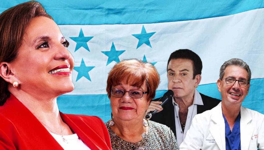Doris Gutiérrez, Salvador Nasralla y Florentina Pineda. Foto: La Prensa