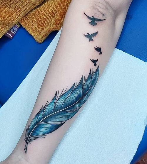tatuajes de pluma
