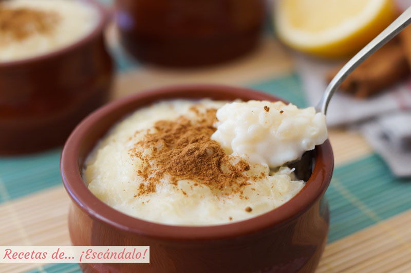El arroz con leche se puede hacer con arroz basmati. Foto: Recetas de Escándalo