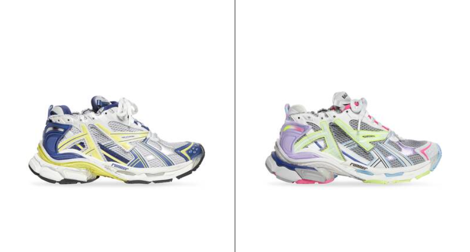 Estos tenis tienen un gran parecido con los deportivos Asics. Foto: Balenciaga