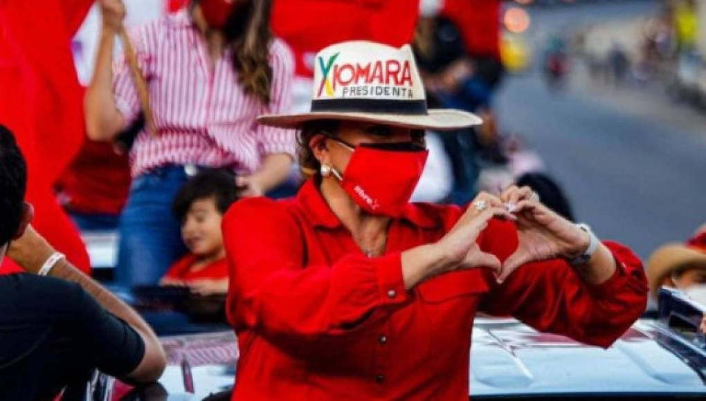 Xiomara Castro en campaña electoral. Foto: La Prensa