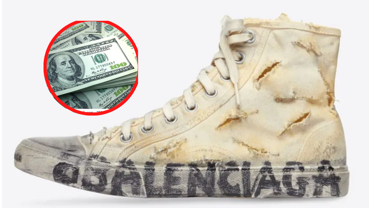 Imagen de Balenciaga tenis rotos y sucios, este es el precio de la nueva línea de calzado que parece ser sacado de la basura