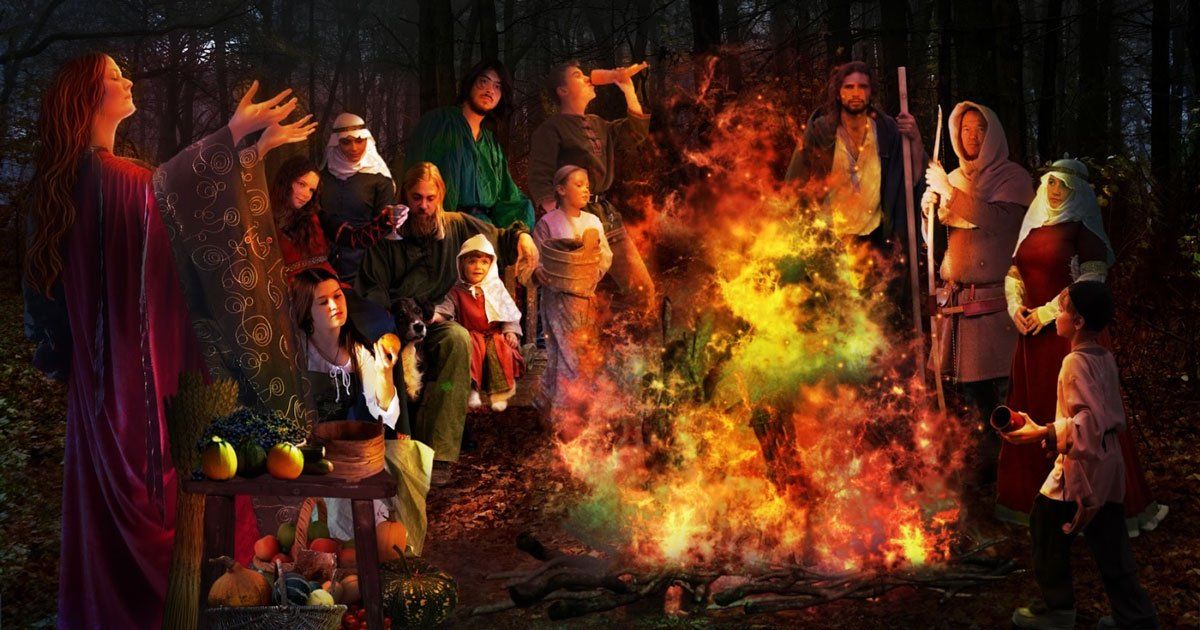 Celebración del Samhain por los pueblos celtas. Foto: blogcrai