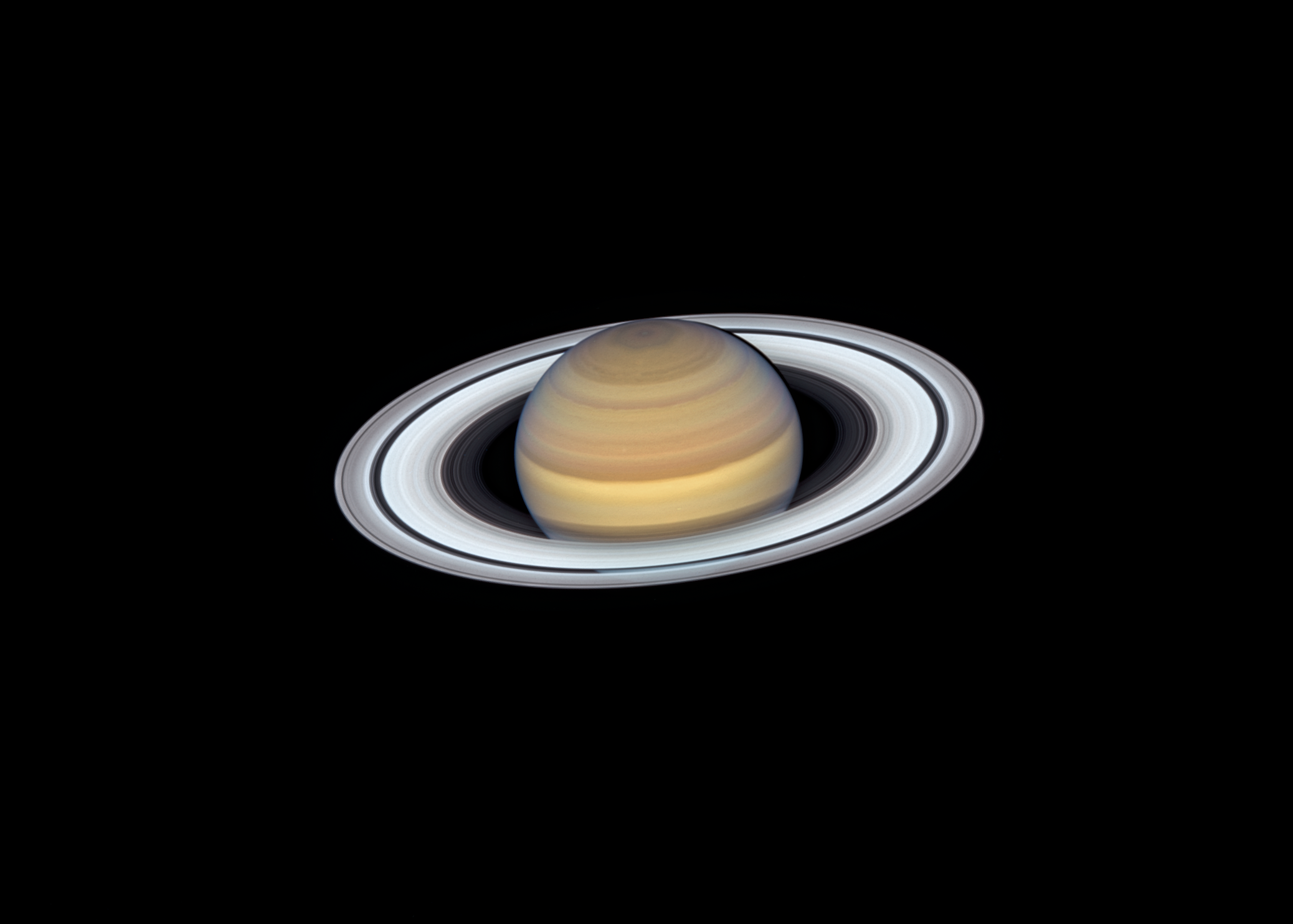 Última vista de Saturno por el telescopio Hubble. Foto: NASA, ESA, A. Simon (GSFC), M.H. Wong (University of California, Berkeley) and the OPAL Team