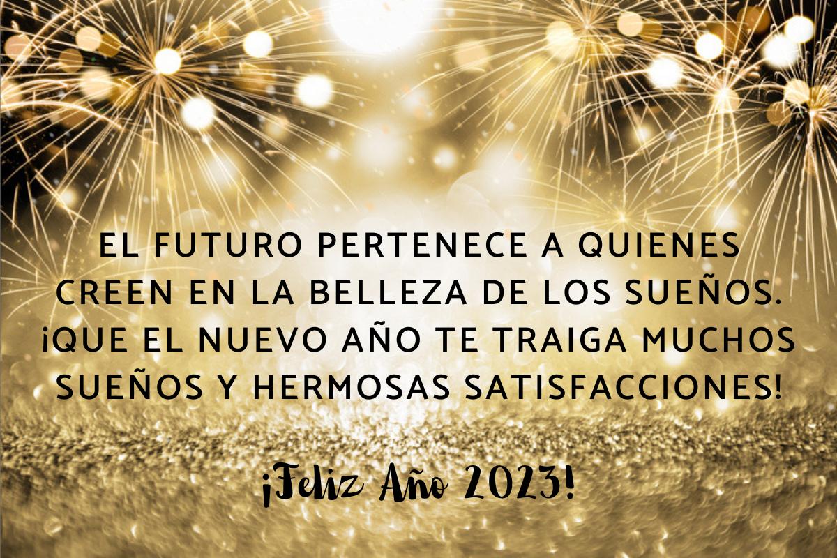 Frase inspiracional, corta y bonita para el Año Nuevo 2023. Foto: Frases