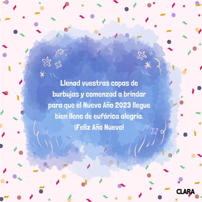 Frase para dedicar en Año Nuevo. Foto: Clara