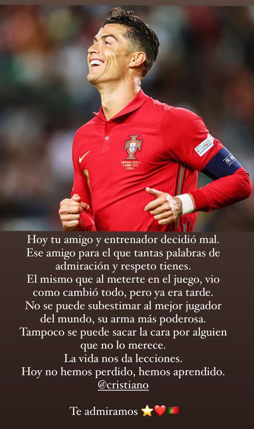 Palabras de Georgina Rodríguez en Instagram. Foto: Instagram