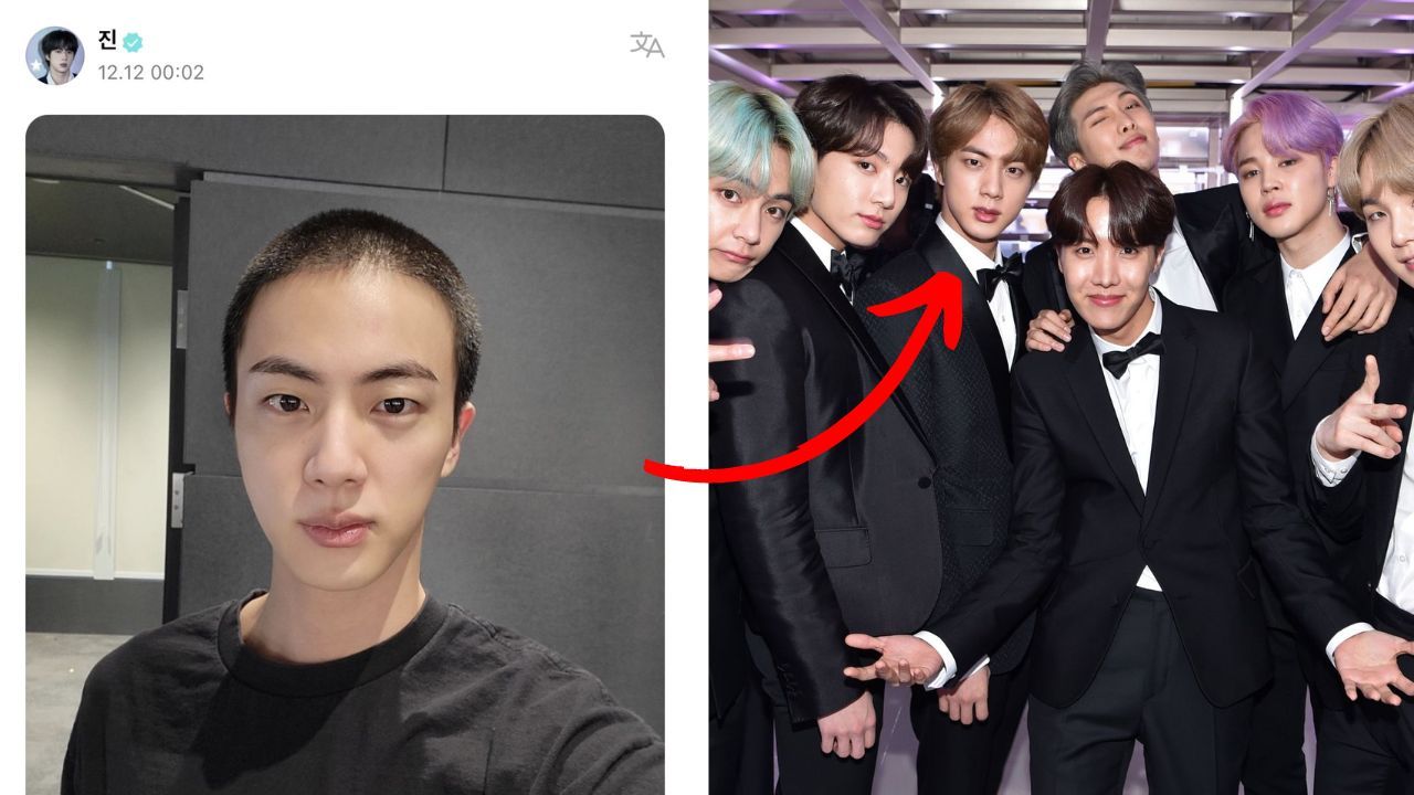 Imagen de El nuevo 'look' de Jin de BTS que sorprendió a miles de fanáticas, conoce la increíble razón por la que el cantante ya no tiene pelo