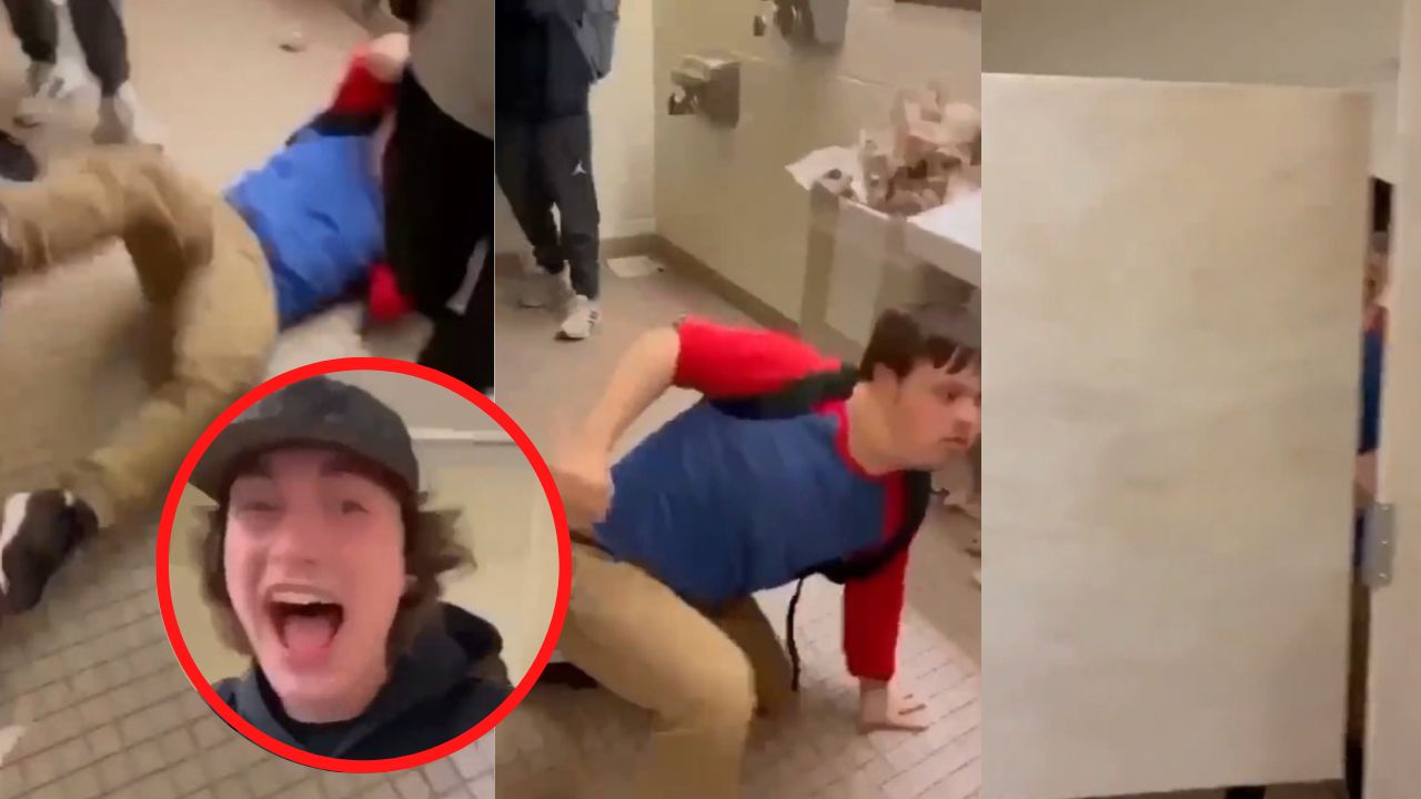 Imagen de Golpean a joven con síndrome de Down en una escuela, compañeros se ríen y graban video