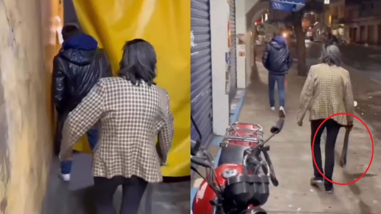 Madre saca 'a fajazos' a su hijo de local clandestino por beber sin permiso Imagen de Madre saca 'a fajazos' a su hijo de local clandestino por beber sin permiso