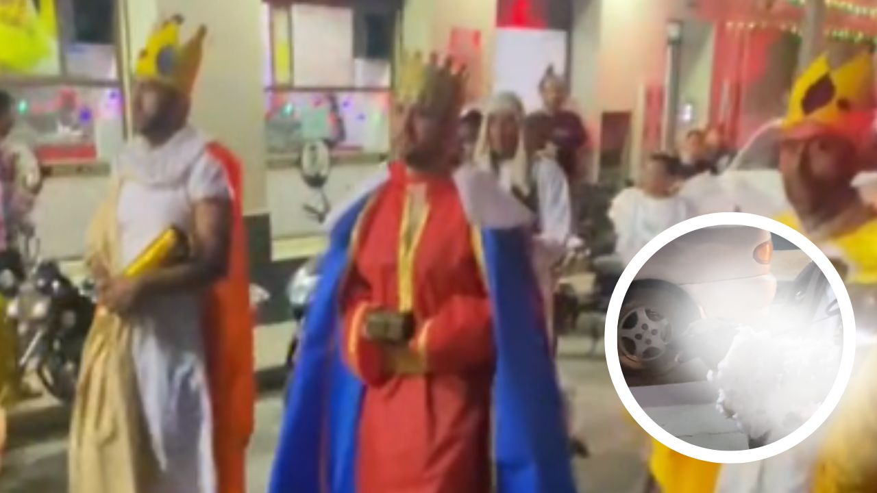 Imagen de 'A falta de ovejas, perros': Caravana de Reyes Magos se vuelve viral