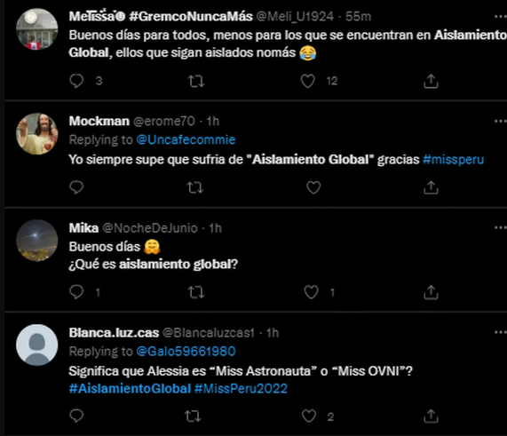 Burlas en Twitter sobre la respuesta de Alessia Rovegno. Foto: Twitter