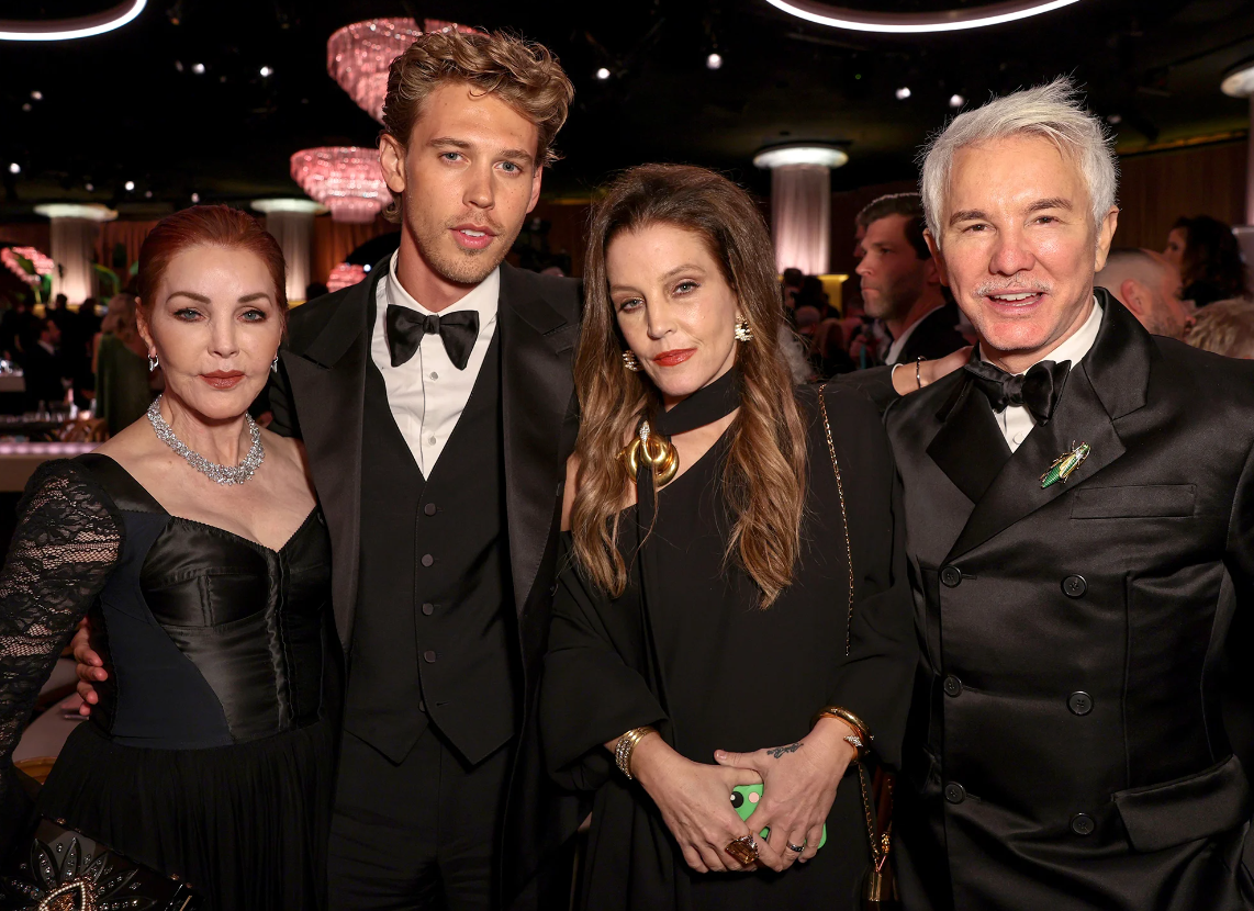 El martes Lisa Marie y su madre Priscilla fueron a los premios Golden Globe por la película de Elvis. Foto: Us Weekly