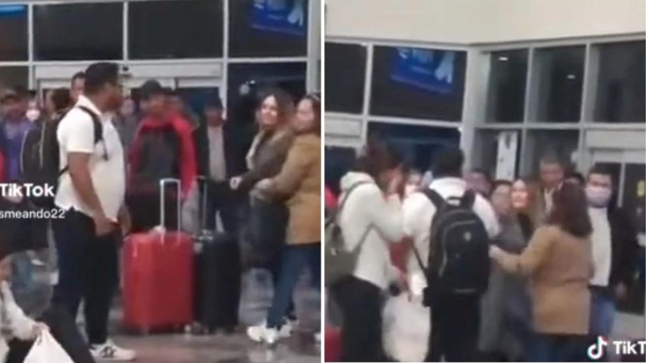 Imagen de '¿No te da vergüenza?', Mujer encaró a la 'amante' de su esposo en pleno aeropuerto