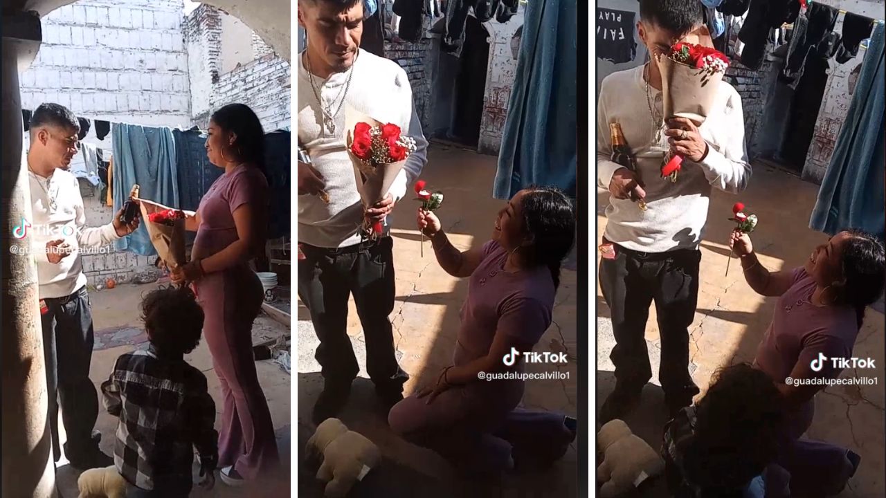 ¡El amor! Mujer se arrodilló para pedir matrimonio a su novio; él terminó llorando Imagen de ¡El amor! Mujer se arrodilló para pedir matrimonio a su novio; él terminó llorando