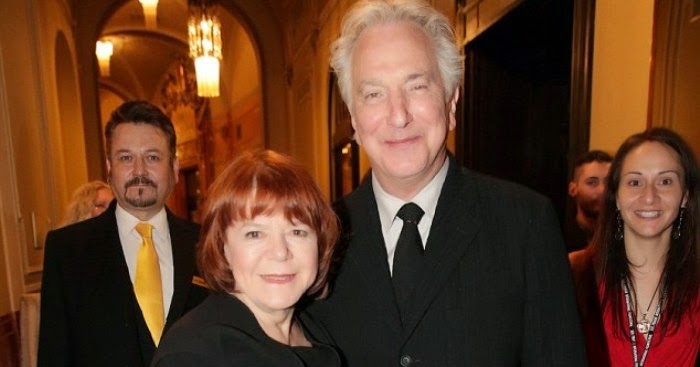 Alan Rickman junto a su esposa, Rima Horton. Foto: Actors Zone