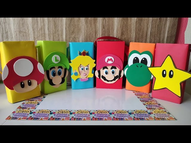 Hay distintas opciones para hacer dulceros de Mario Bros. Foto: YouTube
