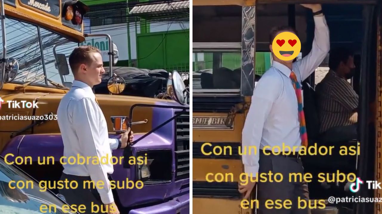 Imagen de ¿Quién es ese hombre? Cobrador de bus capitalino roba corazones con su belleza