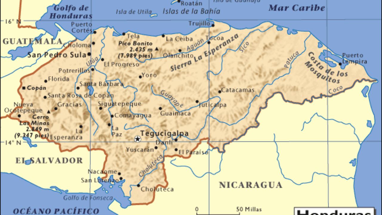 Imagen de ¿Cuáles son los límites de Honduras? Ubicación geográfica del país y sus beneficios
