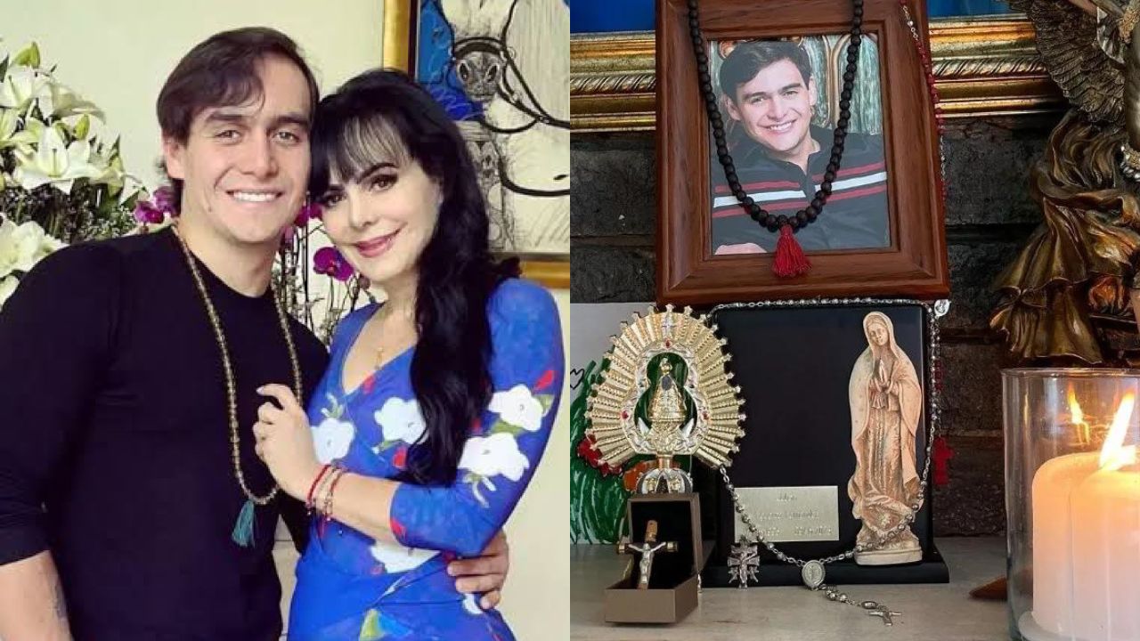 Imagen de Virgen de Suyapa destaca en altar de Maribel Guardia para su hijo Julián Figueroa