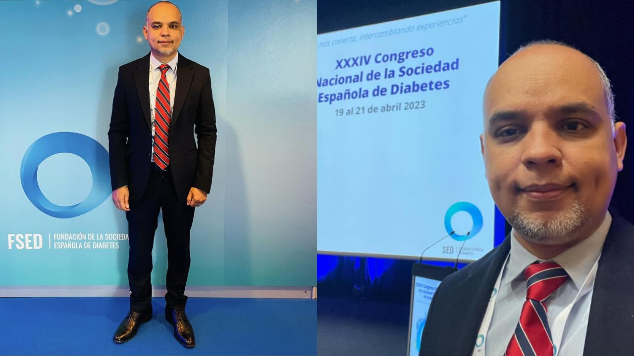 Médico hondureño Omar Videa destaca en investigación sobre diabetes en congreso español Imagen de Médico hondureño Omar Videa destaca en investigación sobre diabetes en congreso español