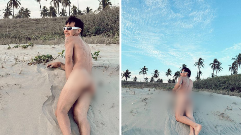 Rod Contreras posando en la playa. Foto: Instagram