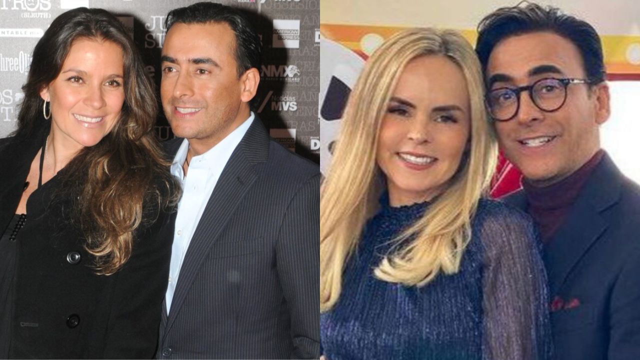 Adal Ramones ha tenido dos esposas: Gaby Valencia (izquierda) y Karla de la Mora (derecha). Foto: Unicable, PorEsto