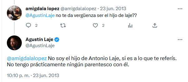 El mismo Agustín Laje ha desmentido los rumores de su supuesto vínculo con Antonio. Foto: Captura de pantalla