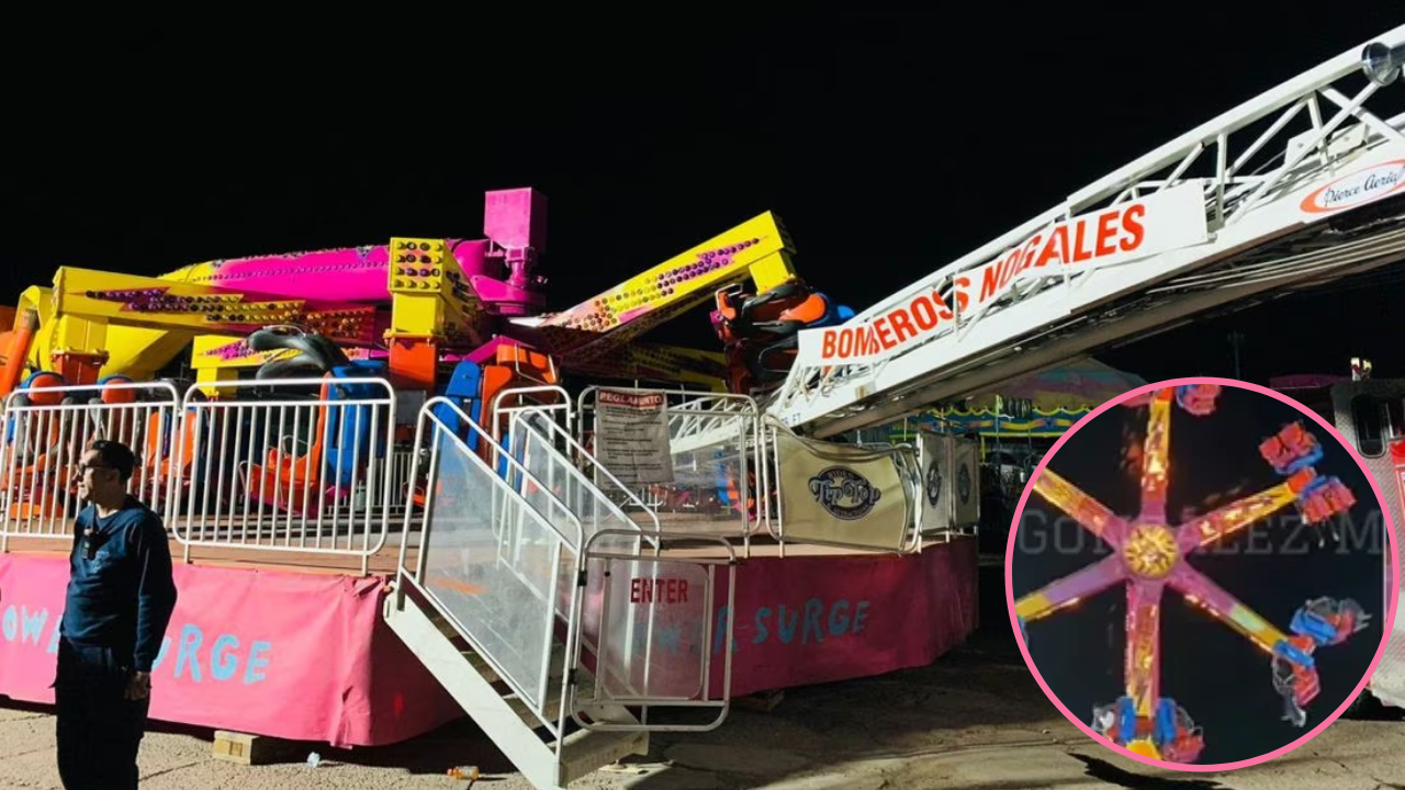 Accidente de juego mecánico se sale de control en Nogales, Sonora, y deja varios heridos Imagen de Accidente de juego mecánico se sale de control en Nogales, Sonora, y deja varios heridos