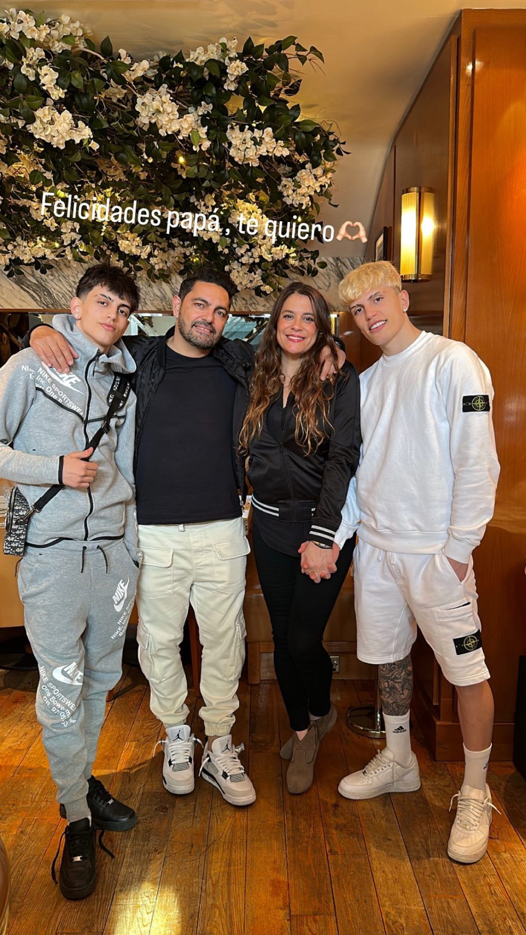La familia Garnacho se muestra feliz siempre. Foto: Instagram