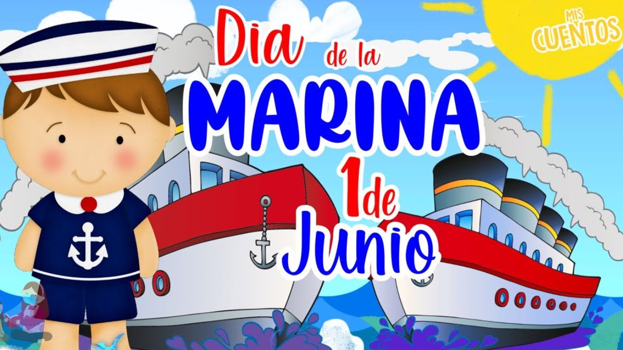 Dibujo del Día de la Marina para colorear, ideas creativas para niños este 1 de junio Imagen de Dibujo del Día de la Marina para colorear, ideas creativas para niños este 1 de junio