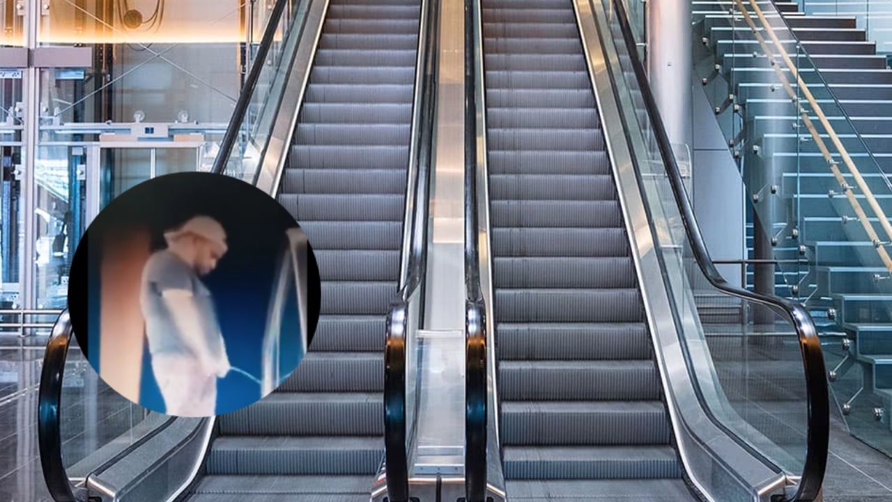 VIDEO: Captan a hombre orinando en gradas eléctricas de un centro comercial Imagen de VIDEO: Captan a hombre orinando en gradas eléctricas de un centro comercial
