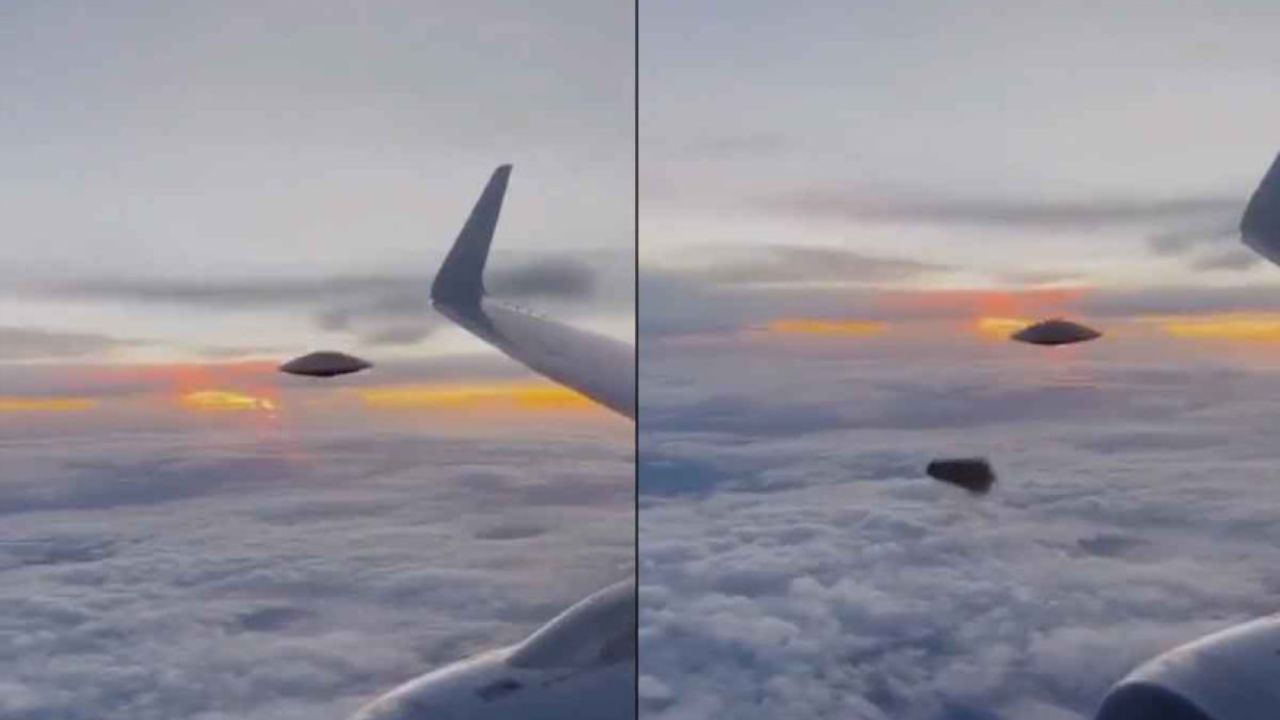 VIDEO: Captan supuesto ovni persiguiendo a un avión en el cielo Imagen de VIDEO: Captan supuesto ovni persiguiendo a un avión en el cielo
