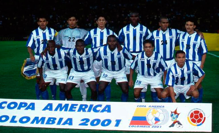 Honduras quedó en tercer lugar de la Copa América del 2001. Foto: MÁS