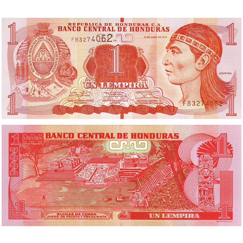 Billete de 1 lempira. Foto: TuNota