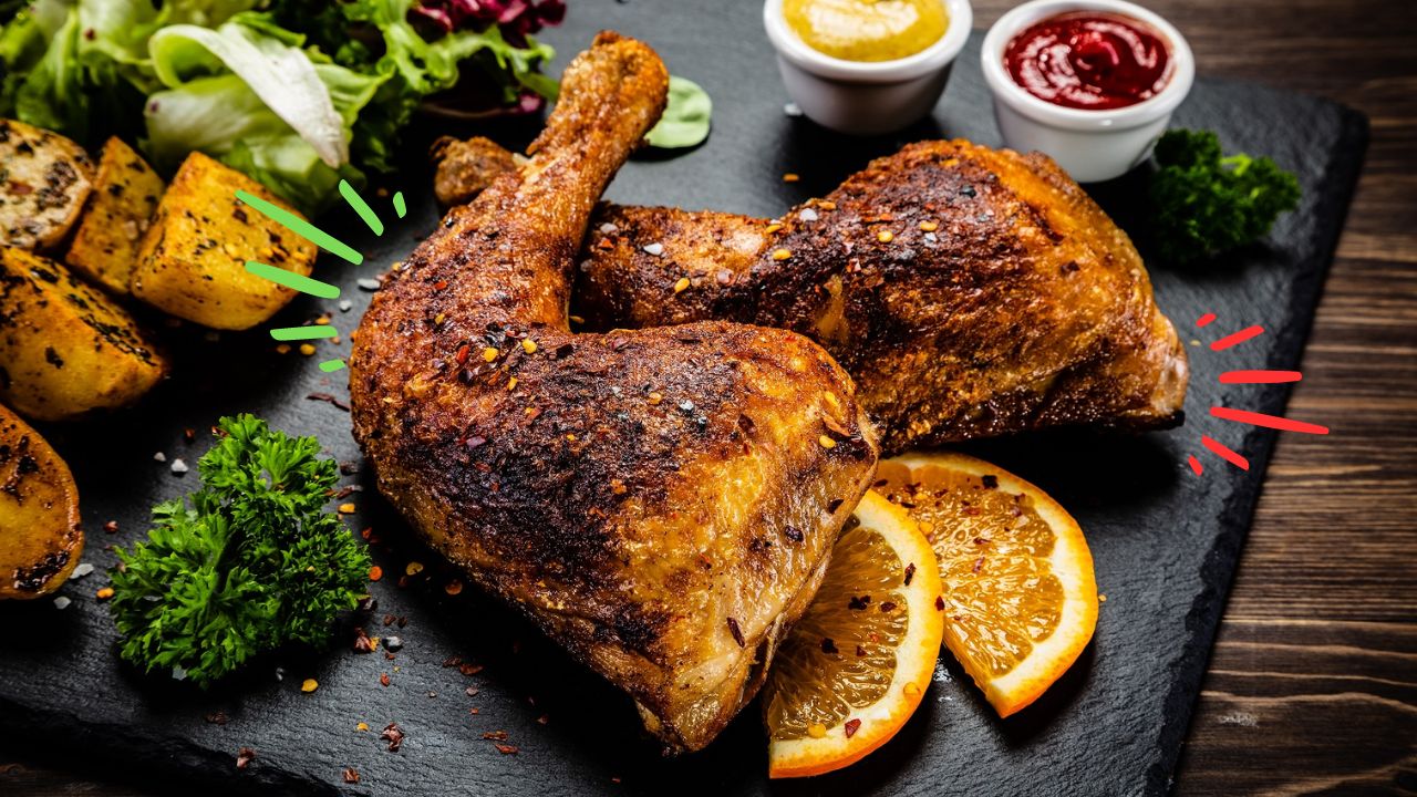 Imagen de Recetas con muslos de pollo, prepara esta comida al horno con limón y hierbas o la parrilla