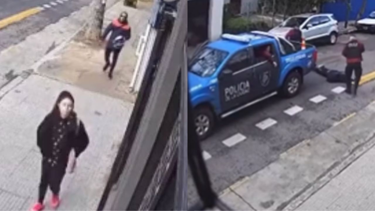 Imagen de VIDEO SENSIBLE: hombre intenta quitarle la vida a su exnovia y policías lo impiden